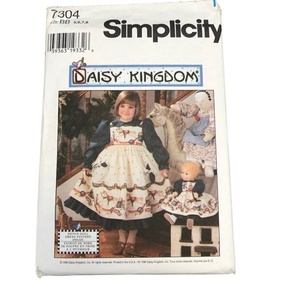 Lot of 8 Little Girl's Sewing Patterns All Uncut and Factory Folded Various Size - Picture 6 of 9